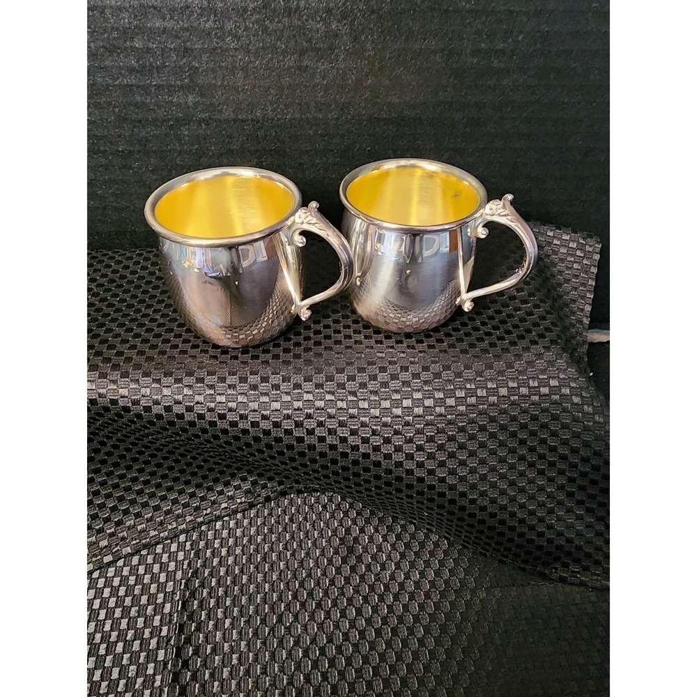TOWLE Silverplated 2.5 inch Punch Cups Lot of 2 FC2